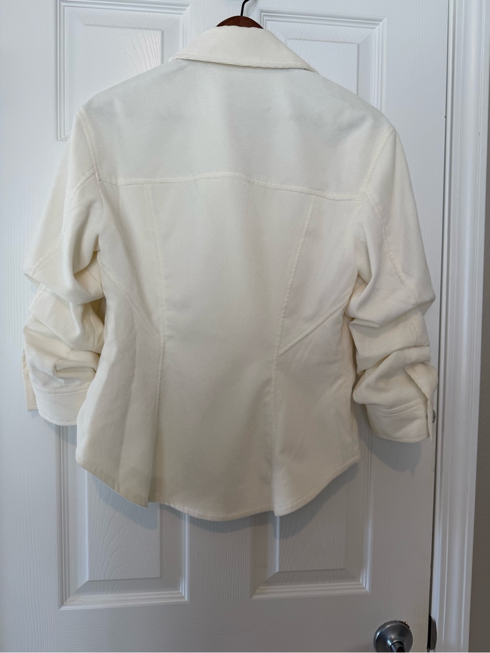 cinq a sept Ivory Button-Front corduroy Jacket - Picture 2 of 6